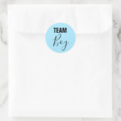 Blue Gender Reveal Team Boy Stickers (Tasche)