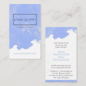 Blue generische elegante moderne Coach Berater Visitenkarte (Vorne/Hinten)