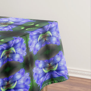 Blue Gentian Blume Abstrakt Art Tischdecke