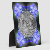 Blue Gentian Blume Ihr eigenes Foto hinzufügen Fotoplatte (Seite)