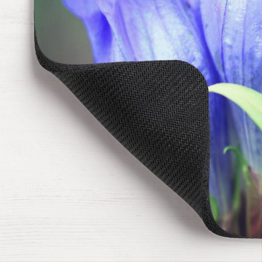 Blue Gentian Blume Mousepad (Ecke)