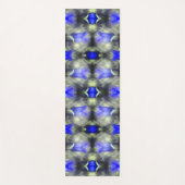 Blue Gentian Blume Multiplizierte Abstrakte Natur Yogamatte (Vorderseite)