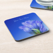 Blue Gentian Blume Nature Untersetzer Set (Linke Seite)