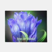 Blue Gentian Blume Personalisiert Fußmatte (Vorderseite)