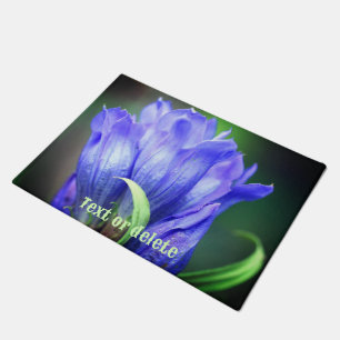 Blue Gentian Blume Personalisiert Fußmatte