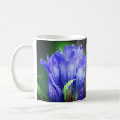 Blue Gentian Blume Personalisiert Kaffeetasse (Links)