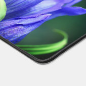 Blue Gentian Blume Personalisiert Schreibtischunterlage (Ecke)
