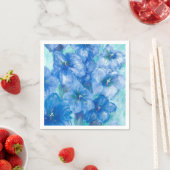 Blue Gentian Blume Serviette (Beispiel)