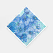 Blue Gentian Blume Serviette (Ecke)