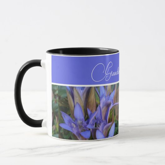 Blue Gentian Foto Tasse (Links)