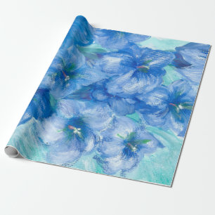 Blue Gentian Painting Geschenkpapier