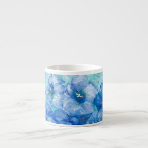 Blue Gentian Wildblume Espressotasse
