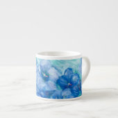 Blue Gentian Wildblume Espressotasse (Vorderseite Rechts)