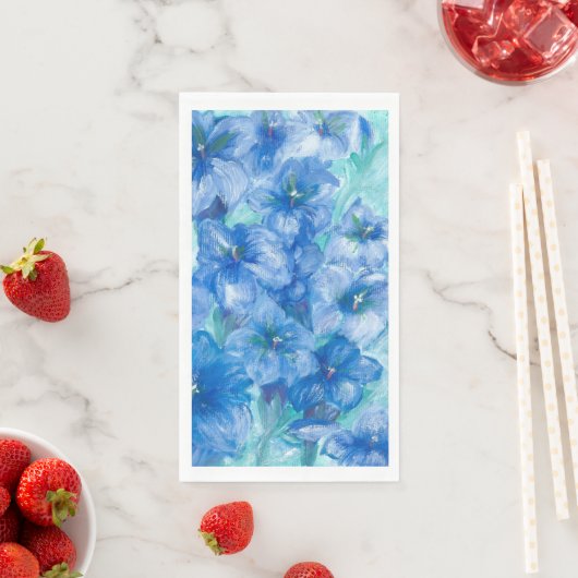 Blue Gentian Wildblume Party Serviette (Beispiel)