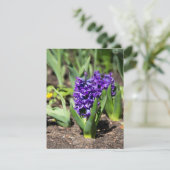 Blue Geocinth im Frühjahr Einladung (Stehend Vorderseite)