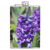 Blue Geocinth im Frühjahr Flachmann (Vorderseite)