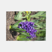 Blue Geocinth im Frühjahr Fleecedecke (Vorderseite (Horizontal))