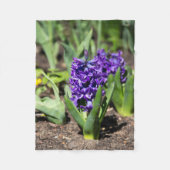 Blue Geocinth im Frühjahr Fleecedecke (Vorderseite)