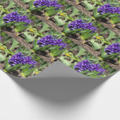 Blue Geocinth im Frühjahr Geschenkpapier (Ecke)