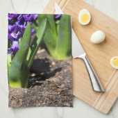 Blue Geocinth im Frühjahr Geschirrtuch (Viertel Falte)