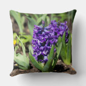 Blue Geocinth im Frühjahr Kissen (Rückseite)