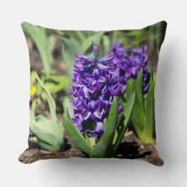 Blue Geocinth im Frühjahr Kissen