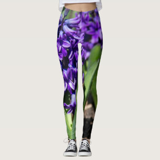 Blue Geocinth im Frühjahr Leggings