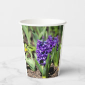 Blue Geocinth im Frühjahr Pappbecher (Rückseite)