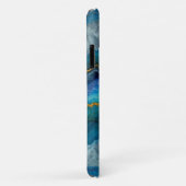 Blue Geode Agate Mit Monogramm Case-Mate iPhone Hülle (Hinten/Rechts)