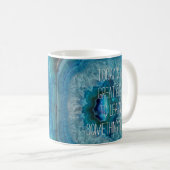 Blue Geode Rock Mineral Agate Crystal Image Kaffeetasse (VorderseiteRechts)