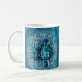 Blue Geode Rock Mineral Agate Crystal Image Kaffeetasse (Links)