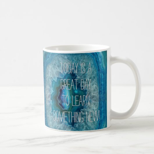 Blue Geode Rock Mineral Agate Crystal Image Kaffeetasse (Rechts)