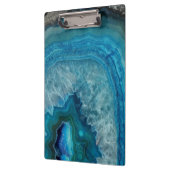 Blue Geode Rock Mineral Agate Crystal Image Klemmbrett (Links)