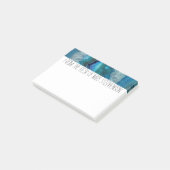 Blue Geode Rock Mineral Agate Crystal Image Post-it Klebezettel (angewinkelt)