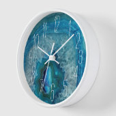 Blue Geode Rock Mineral Agate Crystal Image Uhr (Winkel)
