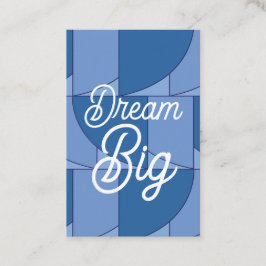 Blue Geometric Abstrakt Visitenkarte