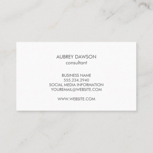 Blue Geometric Background Visitenkarte (Rückseite)