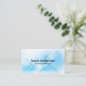 Blue Geometric Background Visitenkarte (Stehend Vorderseite)