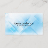 Blue Geometric Background Visitenkarte (Vorderseite)