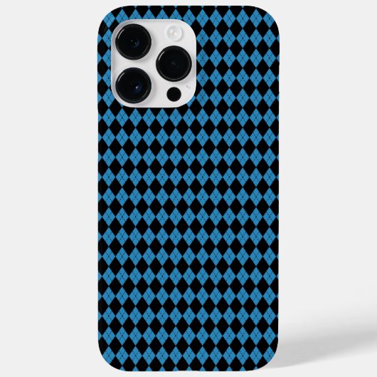 Blue Geometric Case-Mate iPhone Hülle (Rückseite)