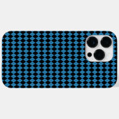 Blue Geometric Case-Mate iPhone Hülle (Rückseite (Horizontal))
