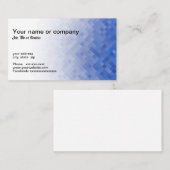 Blue geometric design visitenkarte (Vorne/Hinten)