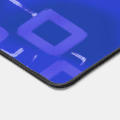 Blue Geometric Desk Mat Schreibtischunterlage (Ecke)