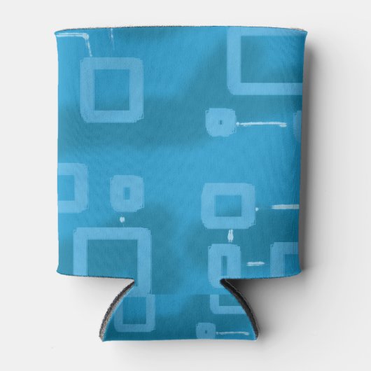 Blue Geometric Dosenkühler (Vorderseite)