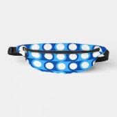 Blue Geometric Fanny Pack Bauchtasche (Vorderseite)