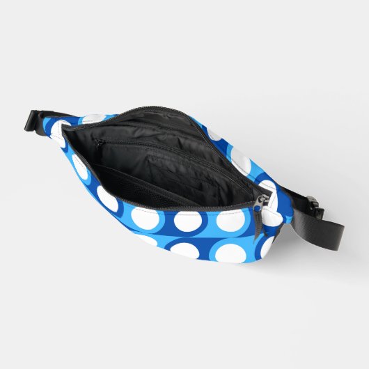 Blue Geometric Fanny Pack Bauchtasche (Offen)