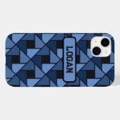 Blue Geometric Gift Phone / iPad Gehäuse Case-Mate iPhone Hülle (Rückseite (Horizontal))