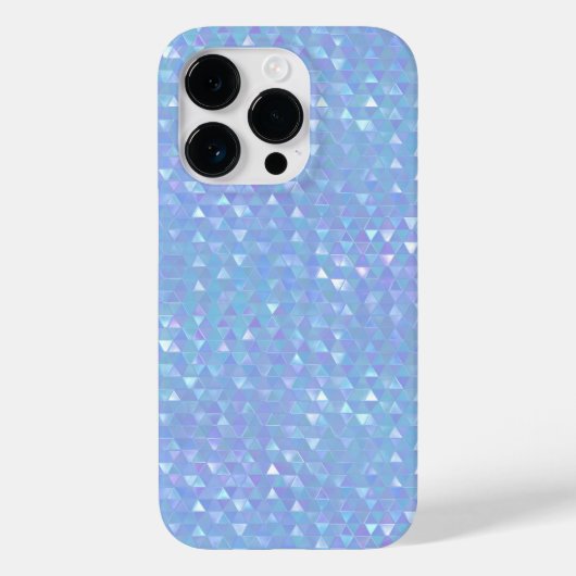Blue Geometric Handy Case (Rückseite)