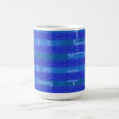 Blue Geometric Kaffeetasse (Mittel)