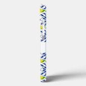 Blue Geometric Lemon Tile Case-Mate iPhone Hülle (Rückseite / Links)